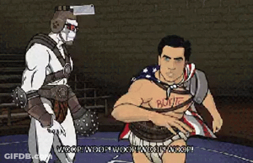Best Friends Cartoon Characters Riding Scooter GIF
