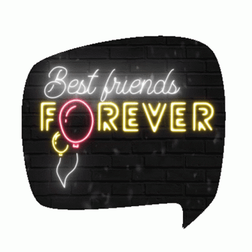 Best Friends Forever Speech Bubble GIF