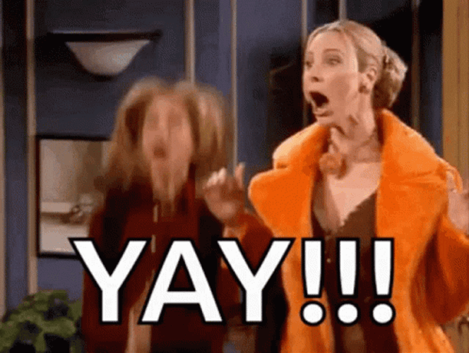 Best Friends Jumping Excited Meme GIF