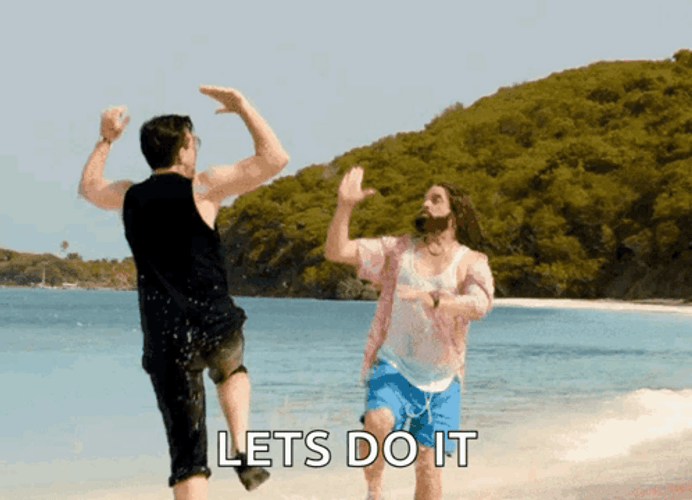 Best Friends Team High Five GIF