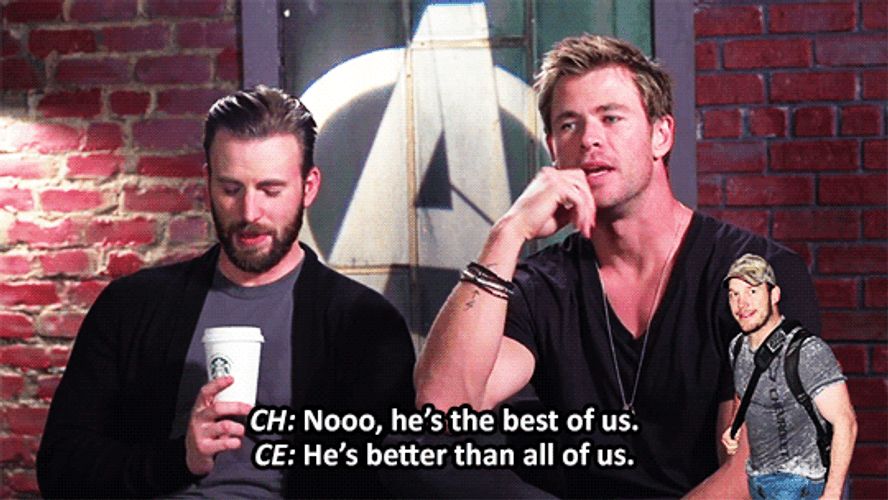 Best Of Us Chris Hemsworth Chris Evans GIF