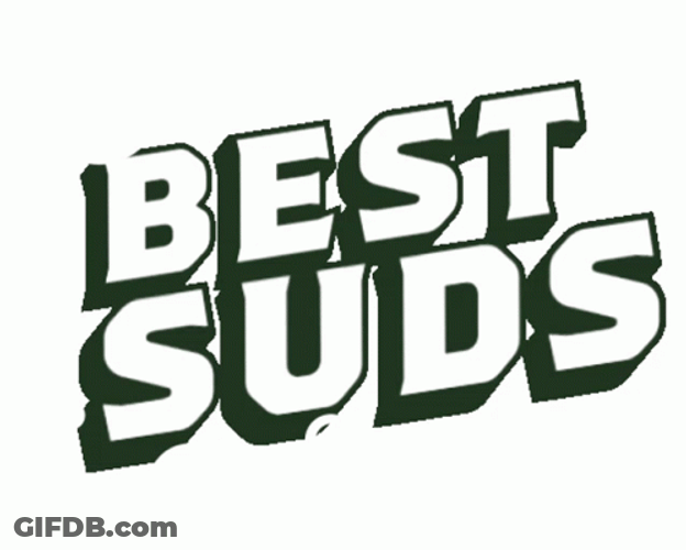 Best Suds Sticker Text Animation GIF