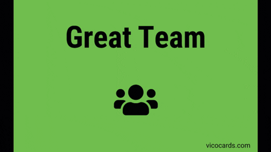 Best Team Ever Flashing Green Graphics Design GIF