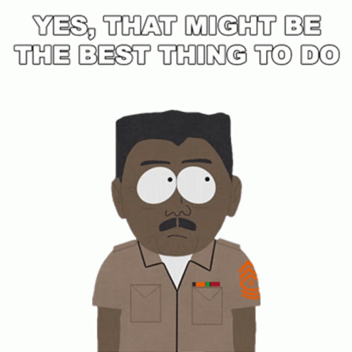 Best Thing To Do Military South Park Stickers GIF