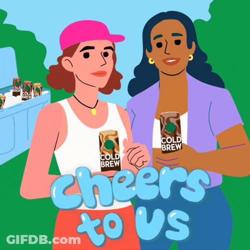 Besties Cheers To Us GIF