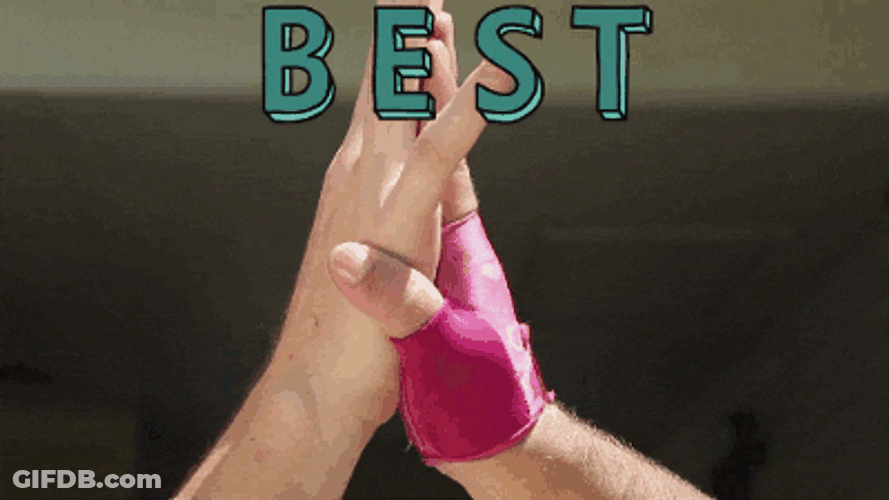 Besties Holding Hands Tight GIF