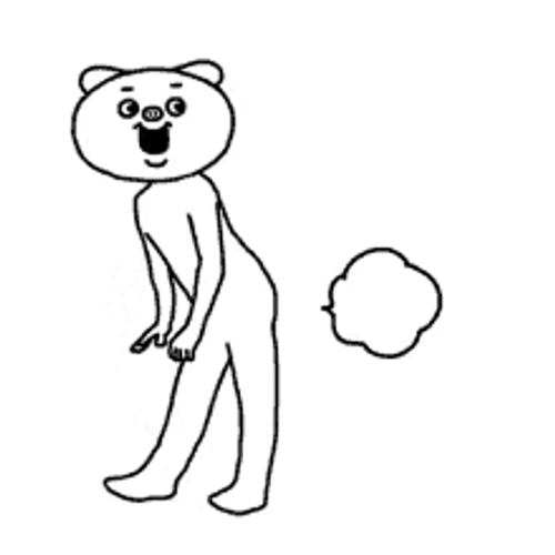 Betakkuma Farting Dance GIF