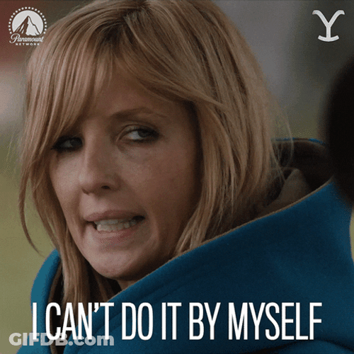 Beth Dutton Help Cant Do It GIF