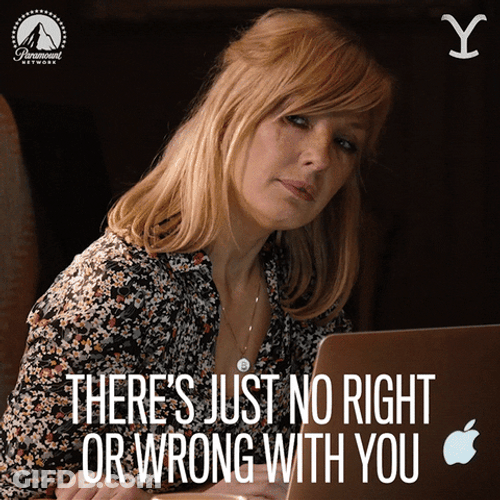 Beth Dutton No Right Or Wrong GIF