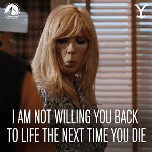 Beth Dutton Not Willing You Back GIF