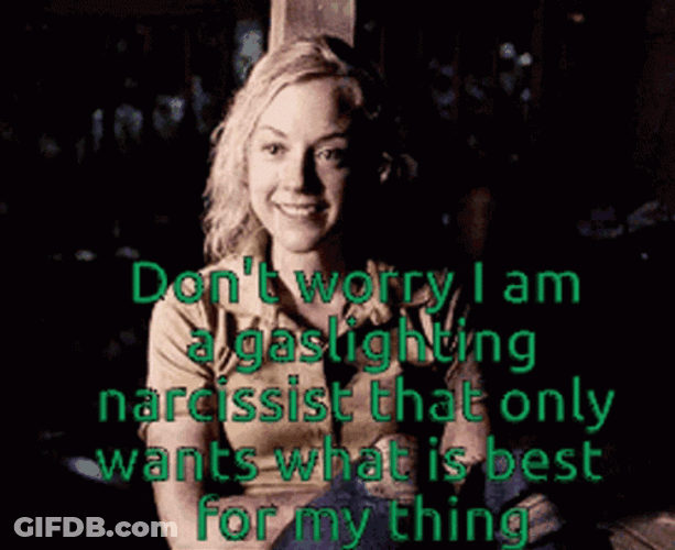 Beth Greene Gaslighting Narcissist Meme GIF