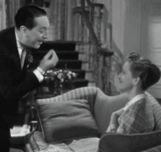 Bette Davis Flying Kiss GIF