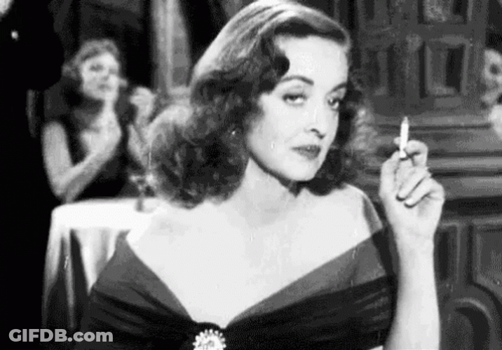 Bette Davis Hateful Look GIF