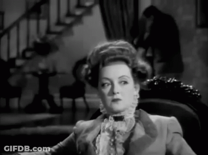 Bette Davis Hateful Look GIF