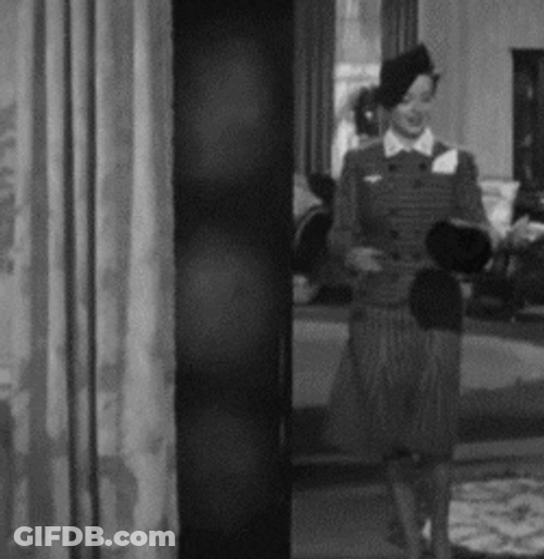 Bette Davis Kicks Hat GIF