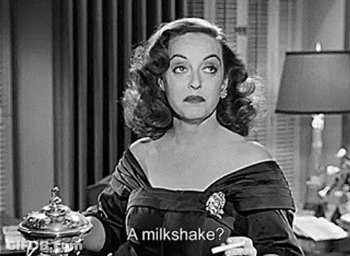 Bette Davis Milk Shake GIF