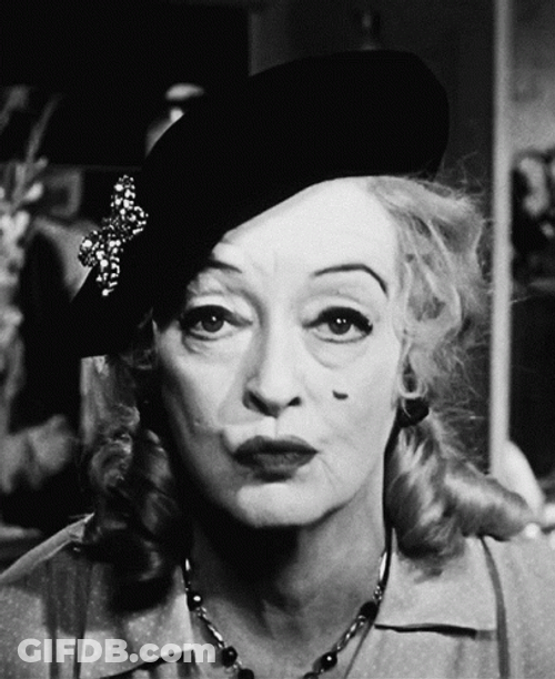 Bette Davis Pouts GIF