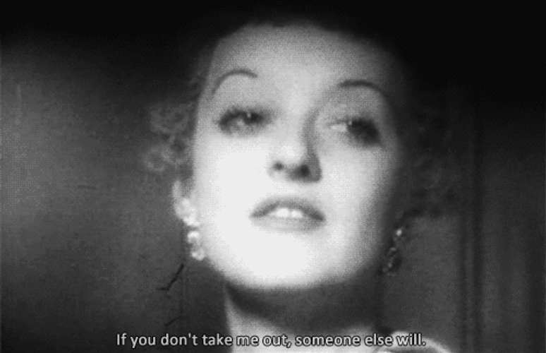 Bette Davis Take Me Out GIF