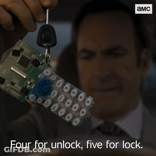Better Call Saul Holding A Key GIF
