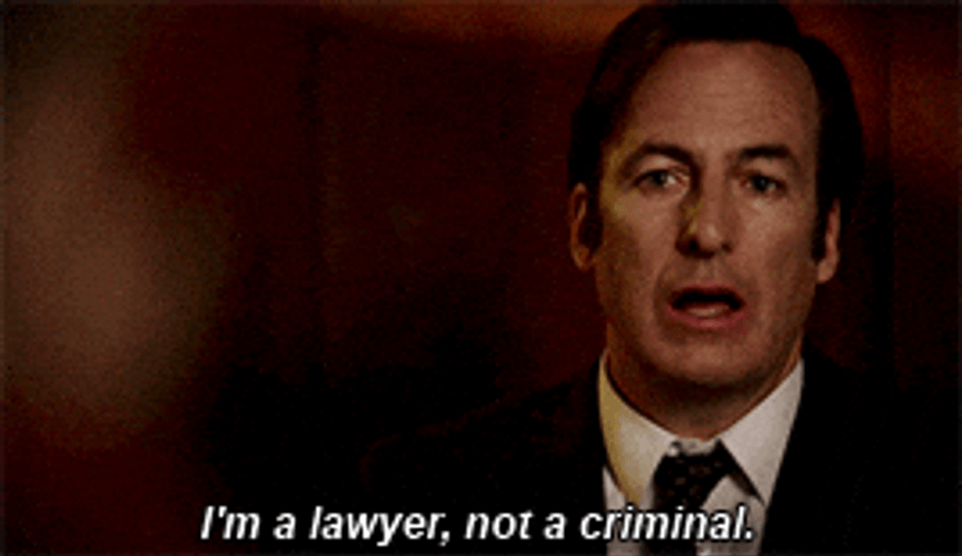 Better Call Saul I'm A Lawyer Not Criminal GIF