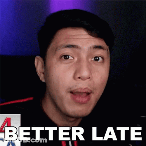 Better Late Than Never Convincing Man GIF