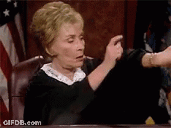 Better Late Than Never Judge Judy GIF