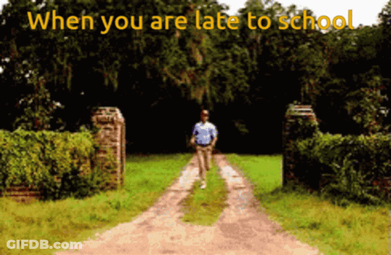 Better Late Than Never Man Chasing GIF