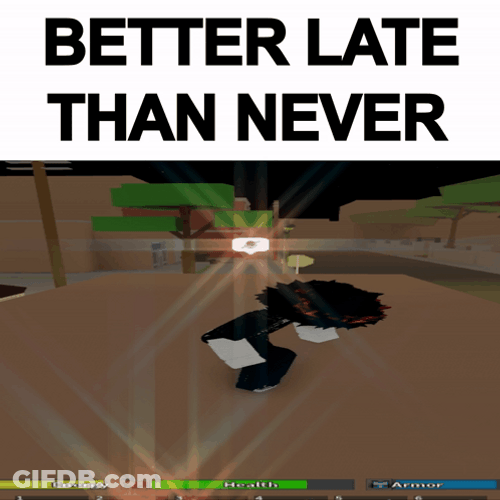 Better Late Than Never Minecraft Game GIF