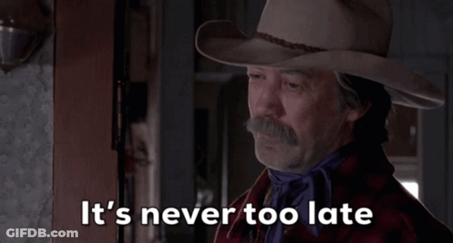 Better Late Than Never Old Man Advice GIF