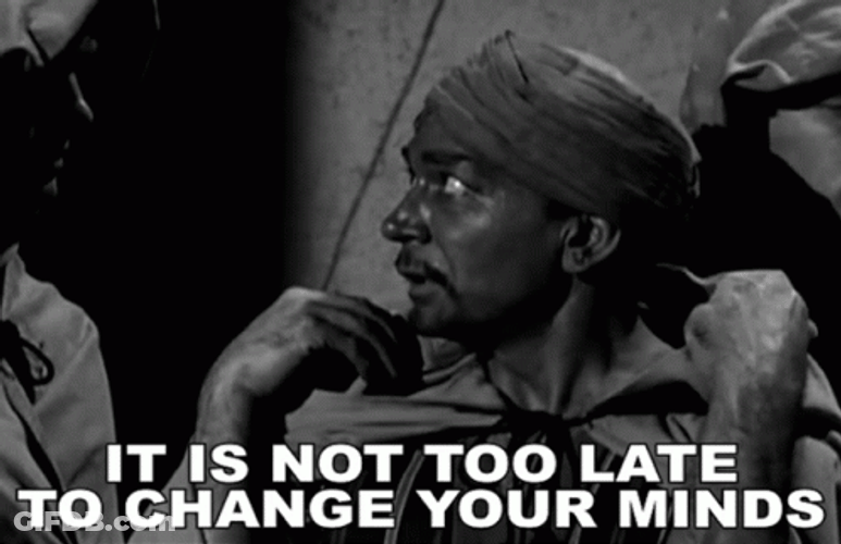 Better Late Than Never Soldier Convincing GIF