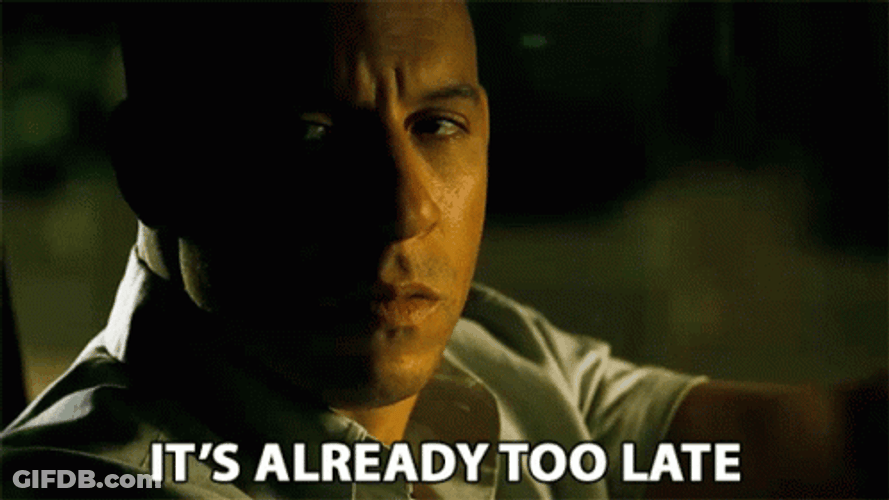 Better Late Than Never Vin Diesel GIF