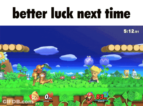 Better Luck Next Time Video Game GIF