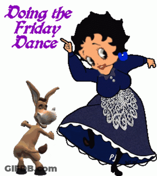Betty Boop And Donkey Dancing Friday GIF