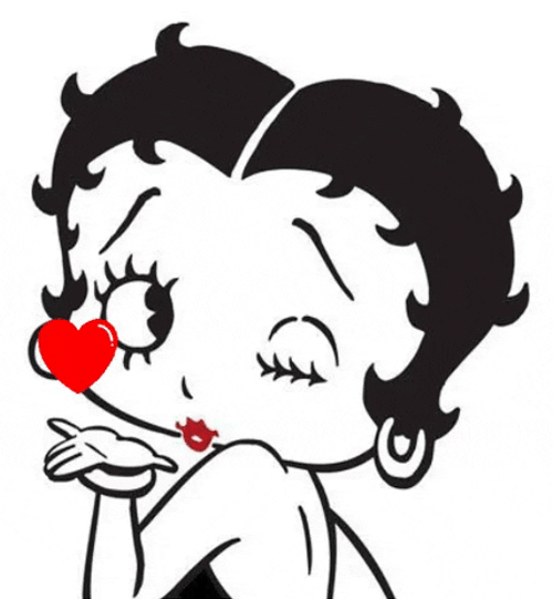 Betty Boop Blowing Kiss GIF
