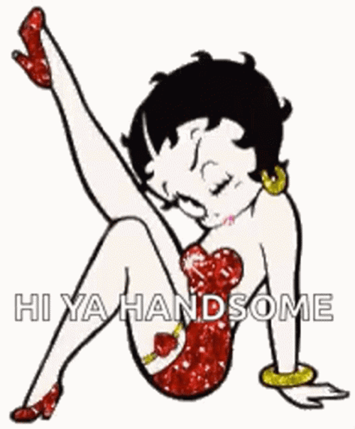 Betty Boop Cartoon Character Hey Handsome GIF