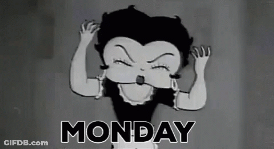 Betty Boop Crazy Monday GIF