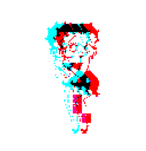 Betty Boop Glitch GIF