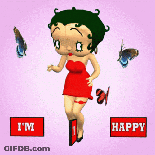 Betty Boop Happy Happy Joy Joy GIF