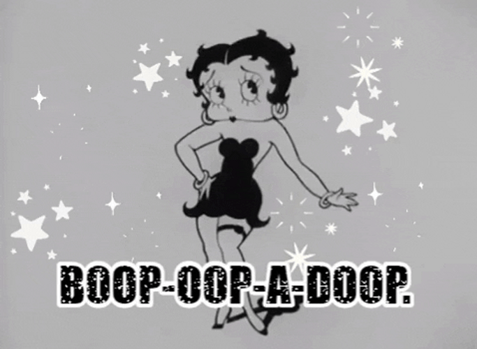 Betty Boop Head Shake GIF