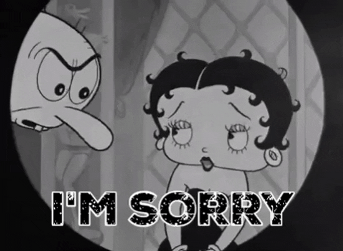 Betty Boop I'm Sorry GIF