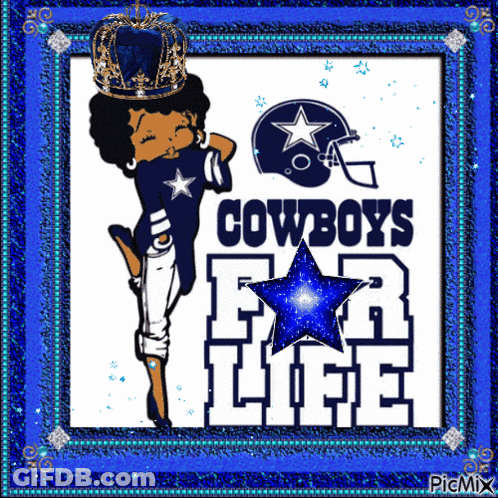 Betty Boop In Cowboy Jersey And Crown GIF
