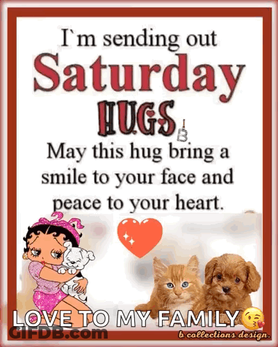 Betty Boop Saturday Hugs GIF