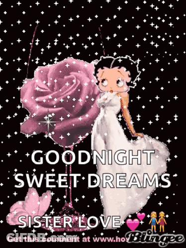 Betty Boop Saying Goodnight GIF