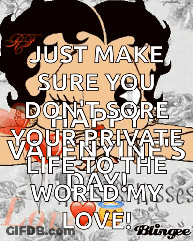 Betty Boop Warns About Privacy GIF