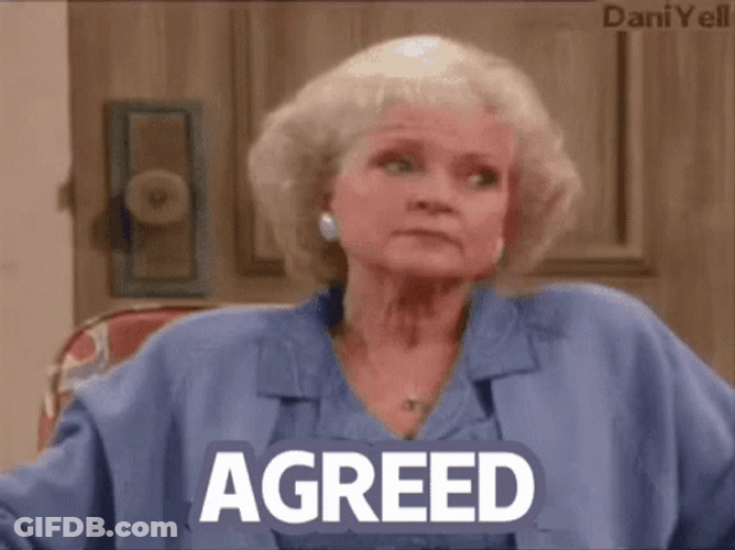 Betty White I Agree GIF