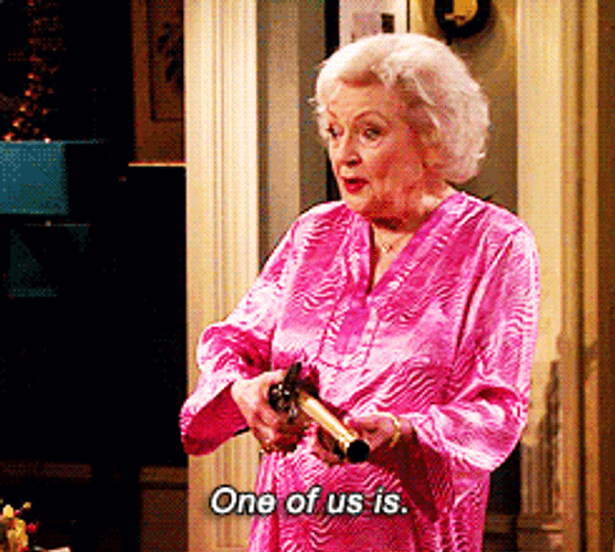 Betty White Wielding Shotgun GIF
