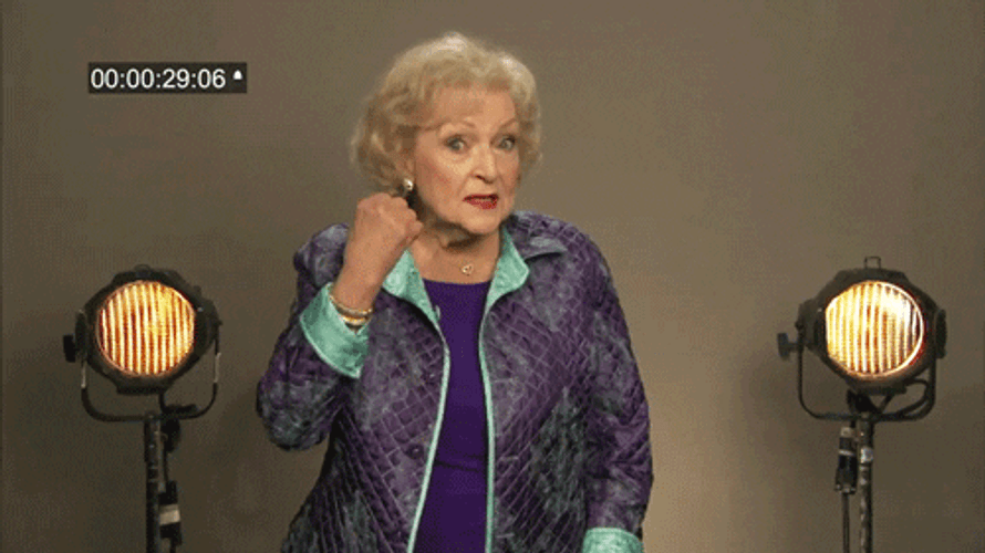 Betty White Wolverine Hands Meme GIF