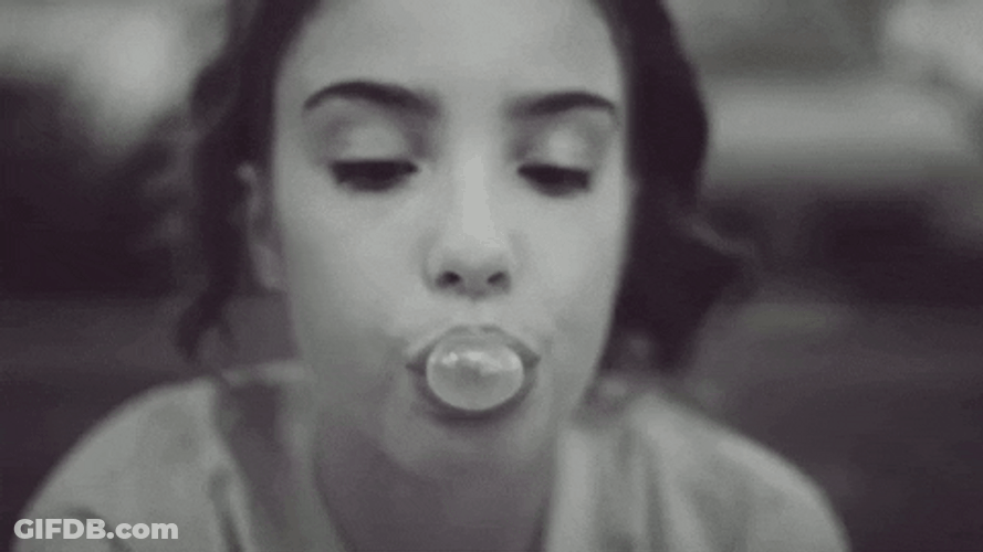 Betty Who Popping Bubble Gum GIF