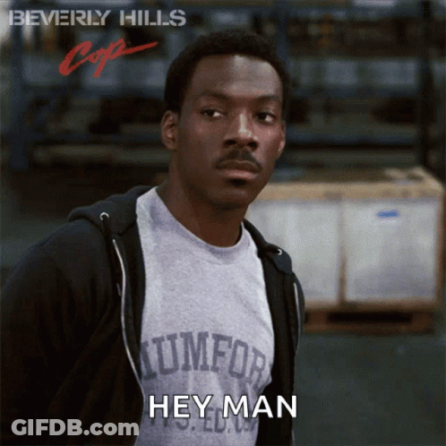 Beverly Hills Cop Man In Grey Shirt GIF