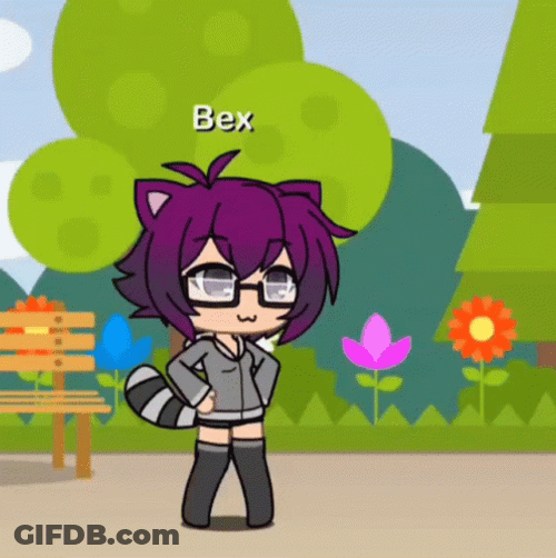 Bex Gacha Life Blinking GIF